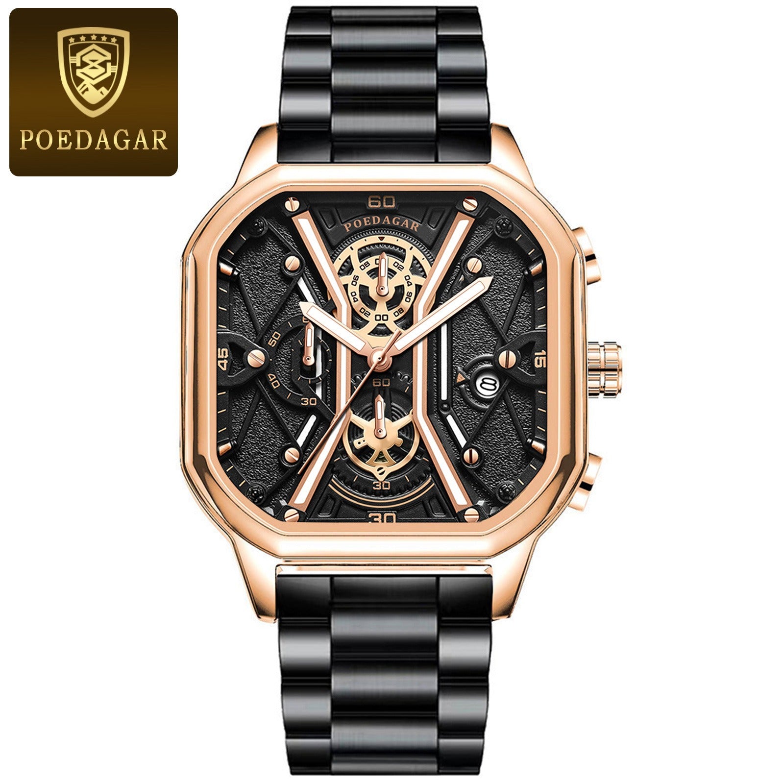 POEDAGAR Mens Luxury Wristwatch