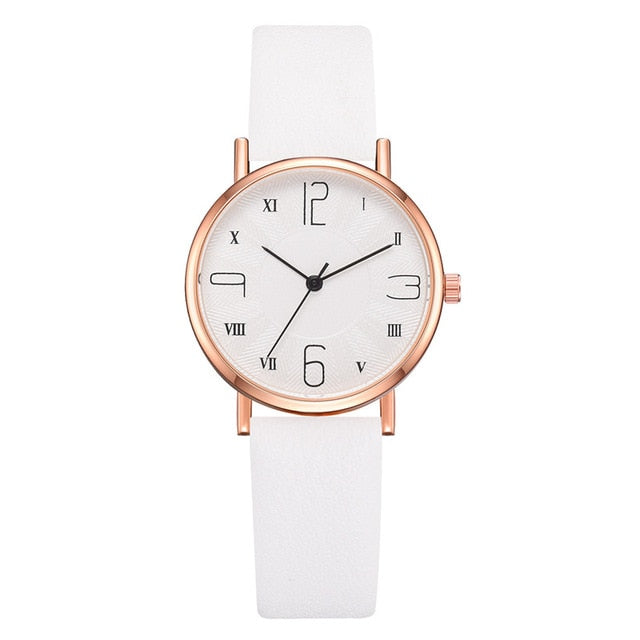 Luxury Fashion Leather Strap Watch