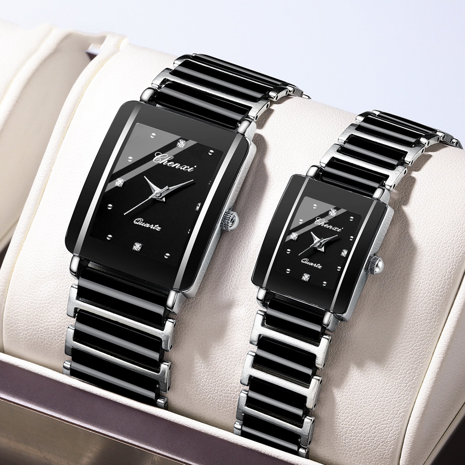 Square Couples Watch