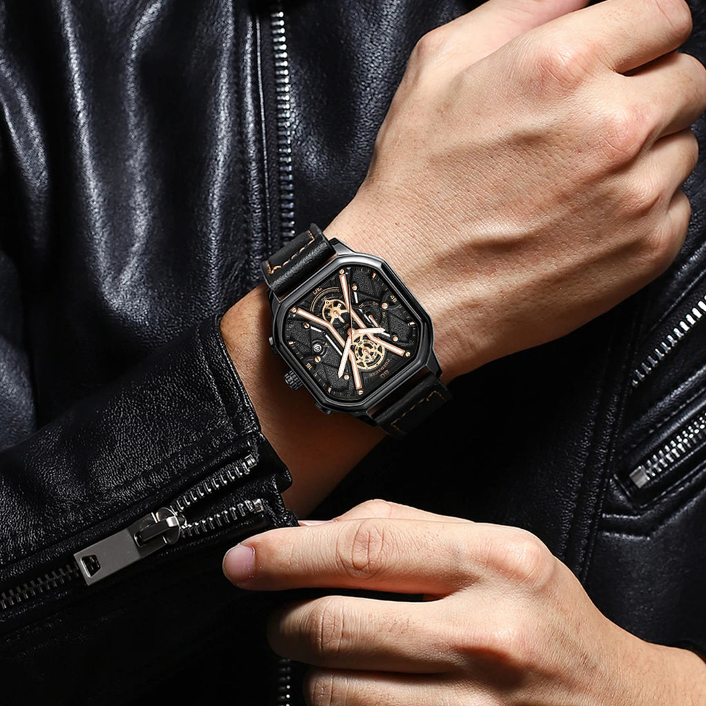 POEDAGAR Mens Luxury Wristwatch