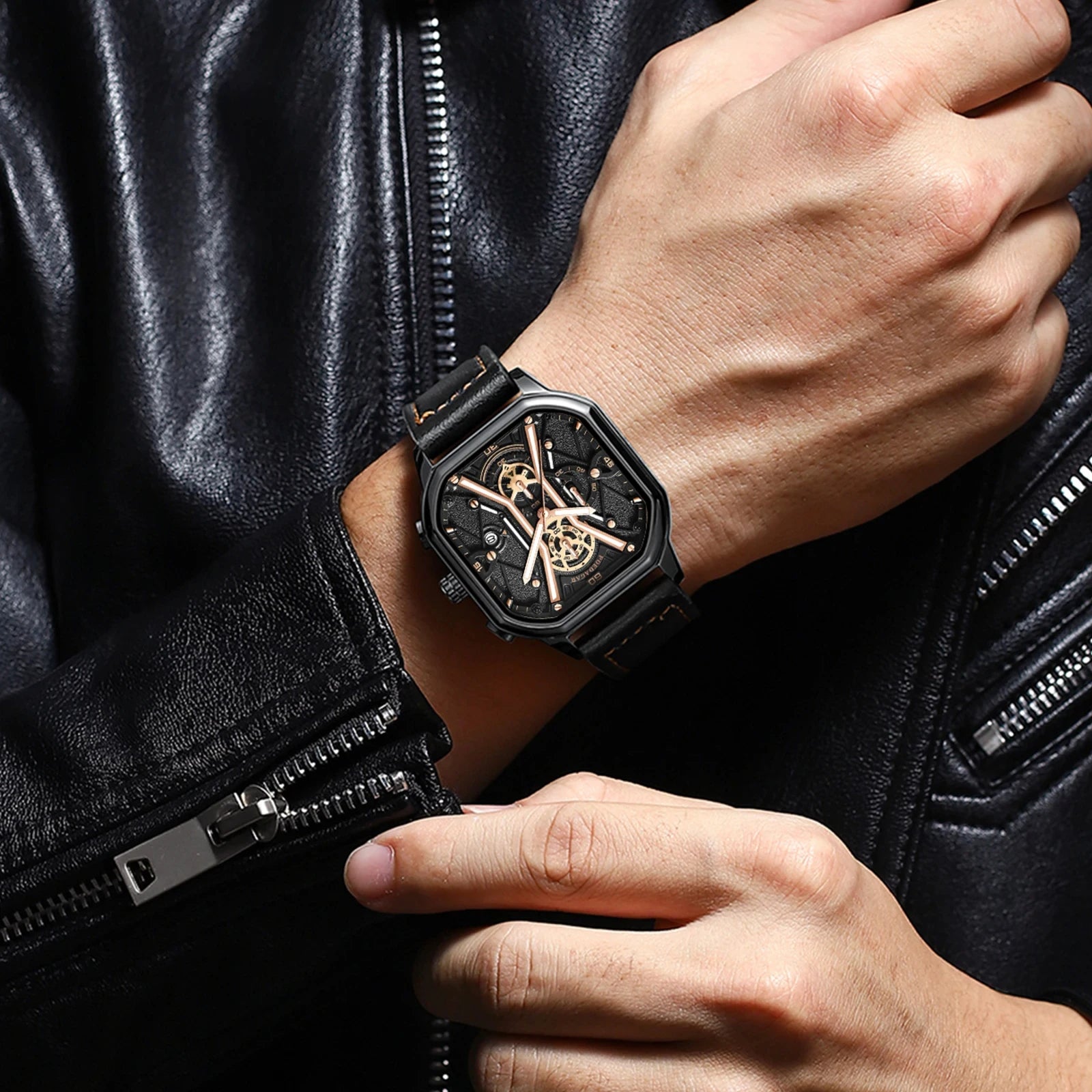POEDAGAR Mens Luxury Wristwatch