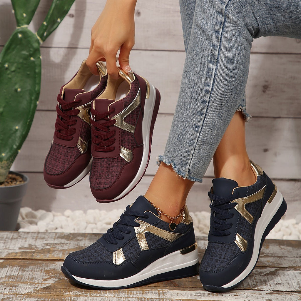 Round Toe Retro Sneakers