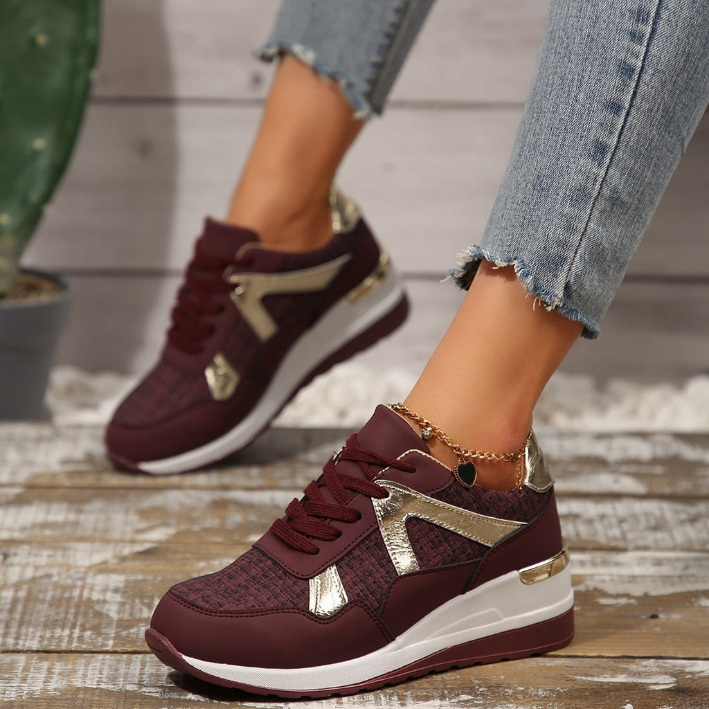 Round Toe Retro Sneakers