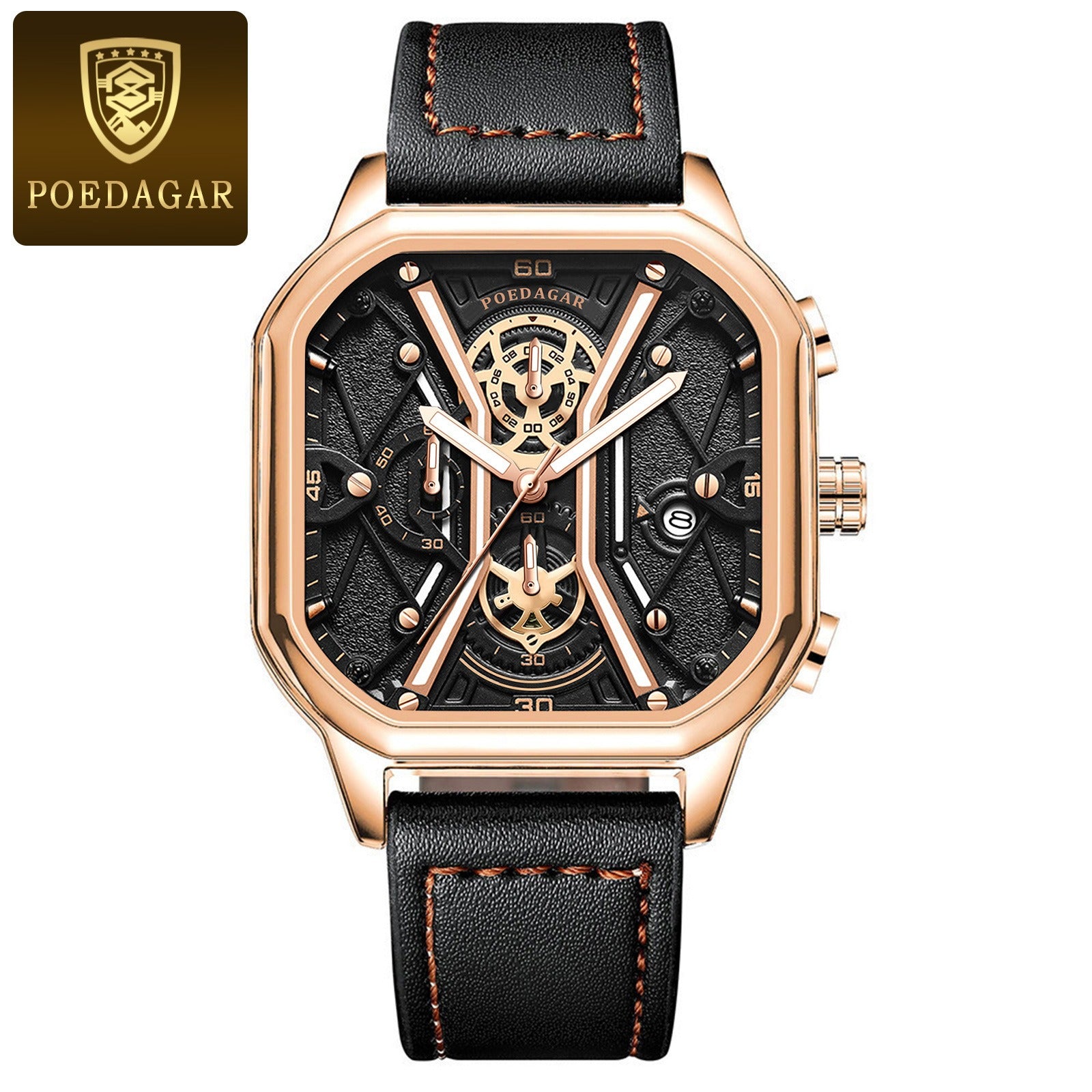 POEDAGAR Mens Luxury Wristwatch