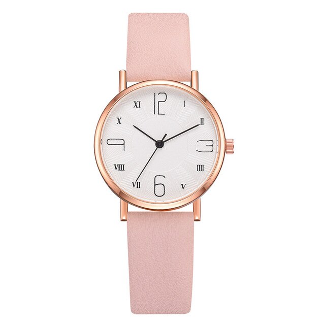Luxury Fashion Leather Strap Watch