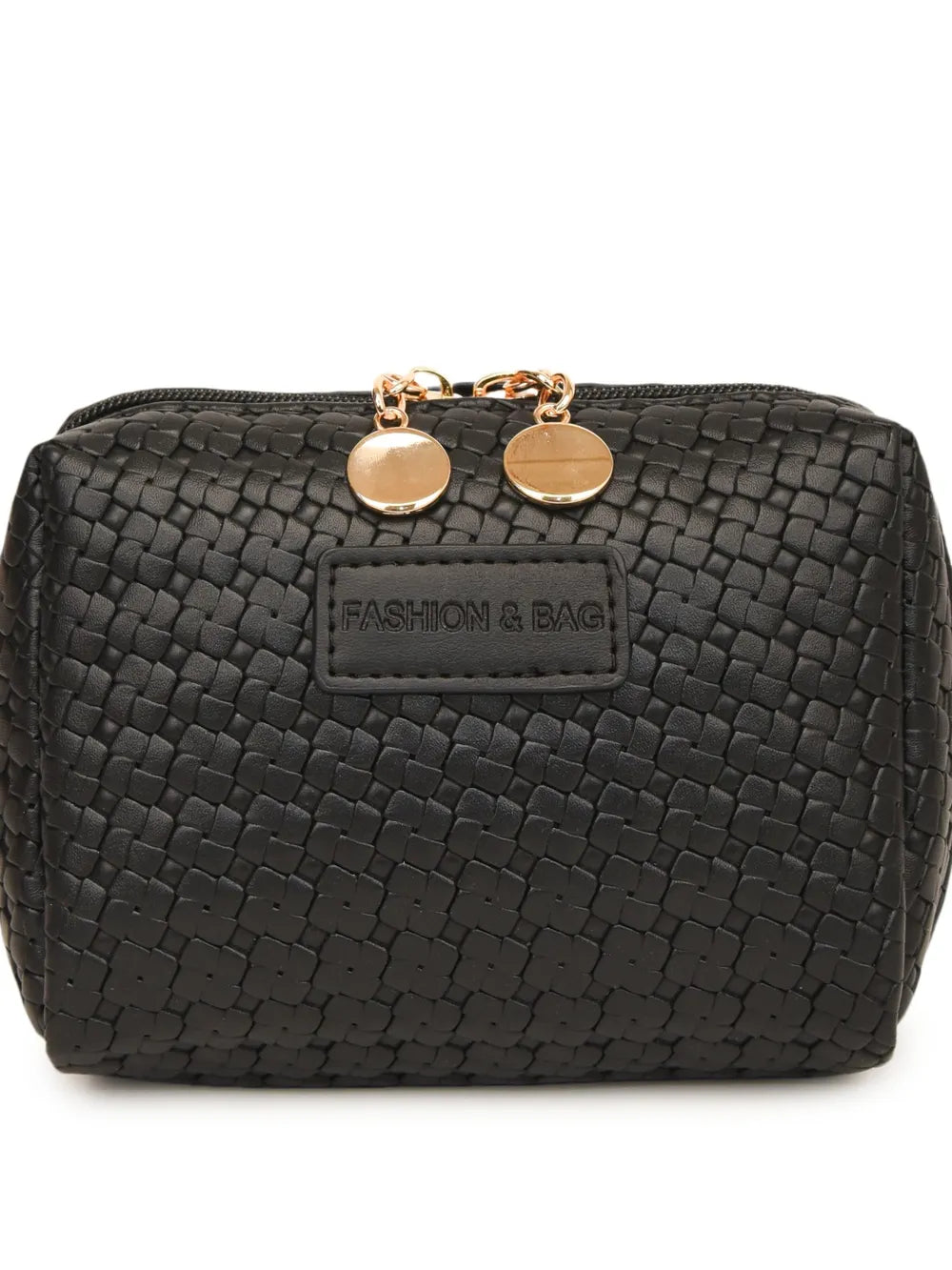 Leather Woven Clutch