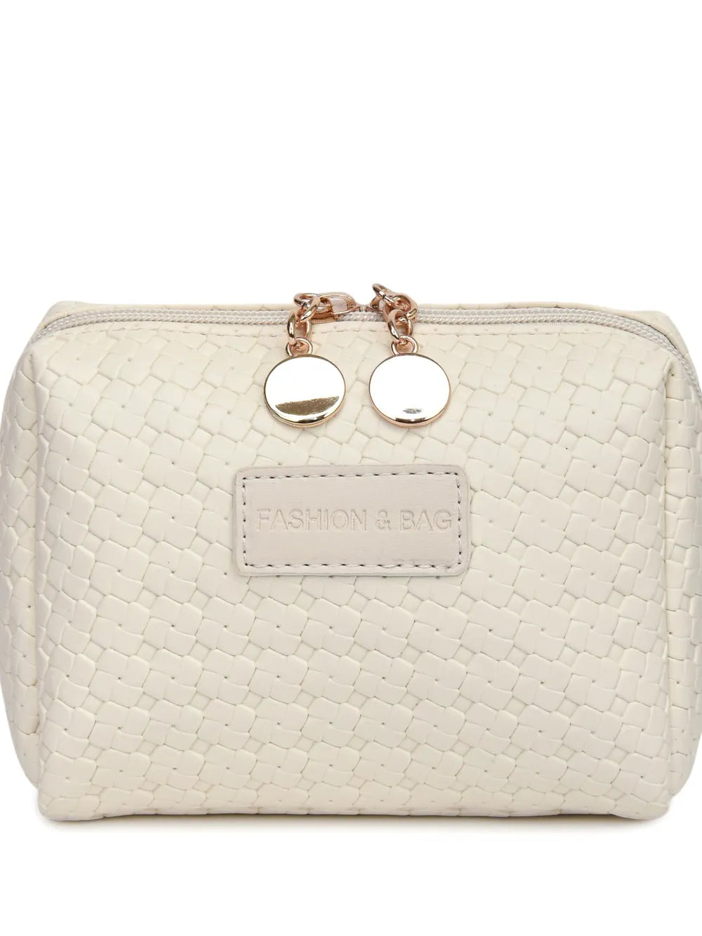 Leather Woven Clutch