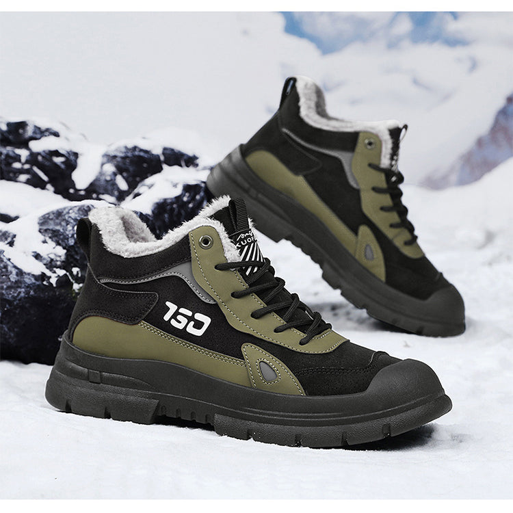 Mens winter fleece Martin boots