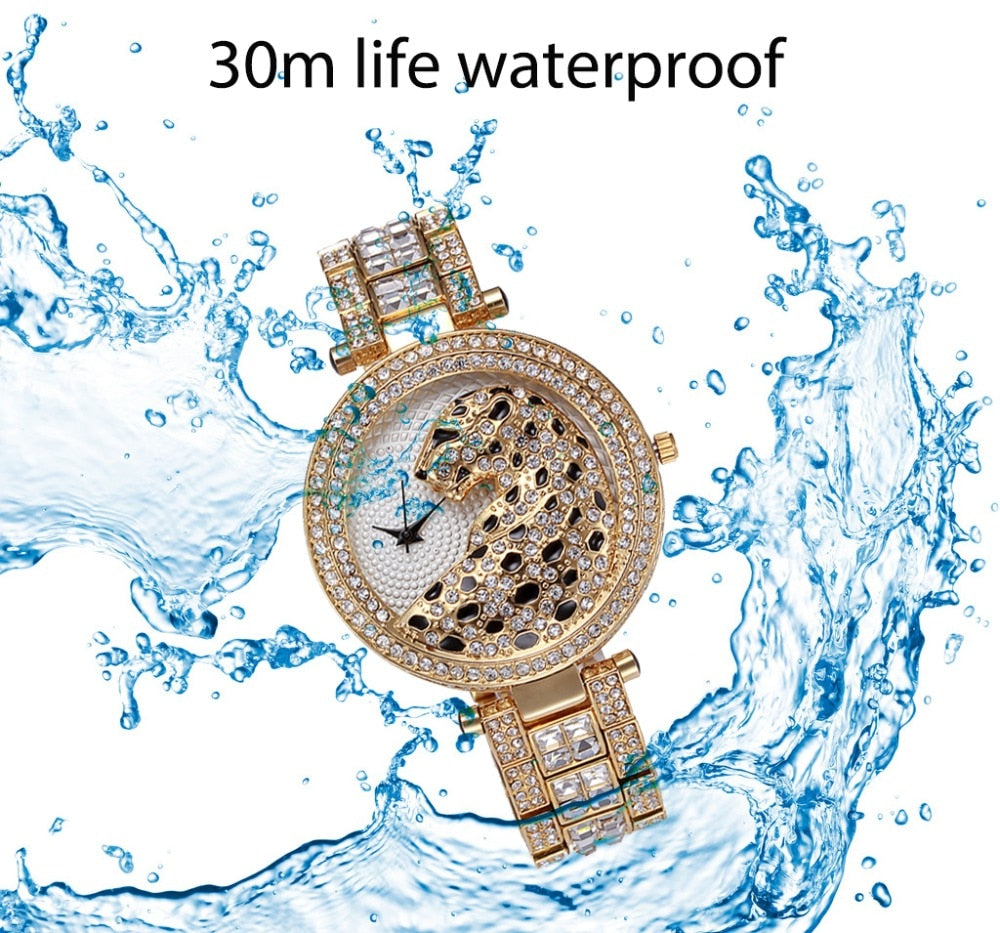 MISSFOX V227 Women's Leopard Quartz Watch