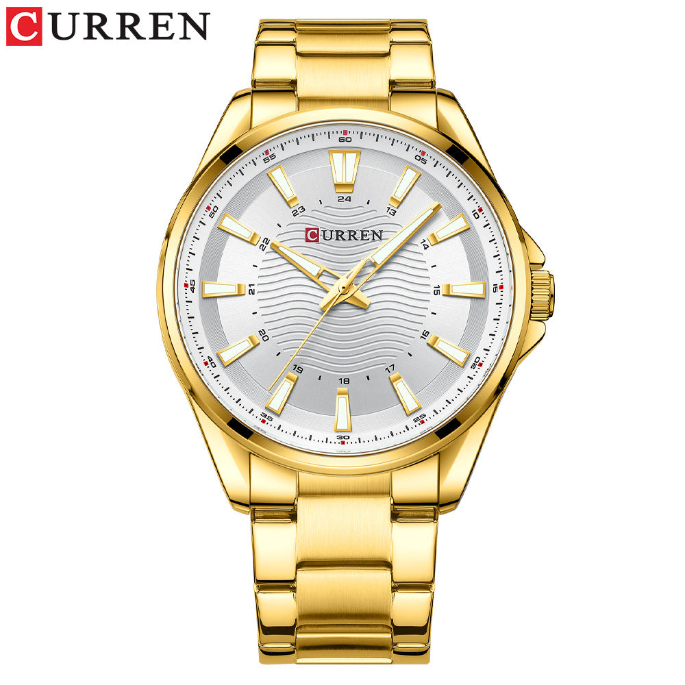 Men's steel band watch