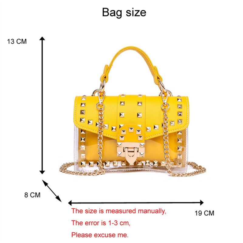 Chain & studded handbag