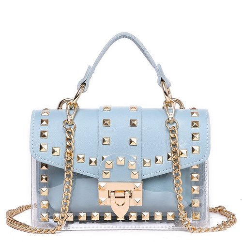 Chain & studded handbag