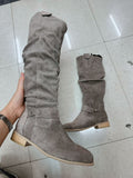 Casual low heel boots