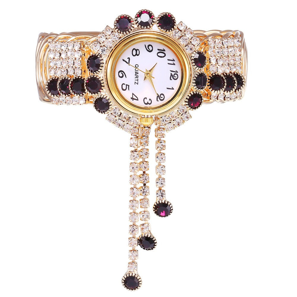 Ladies diamond alloy fashion watch