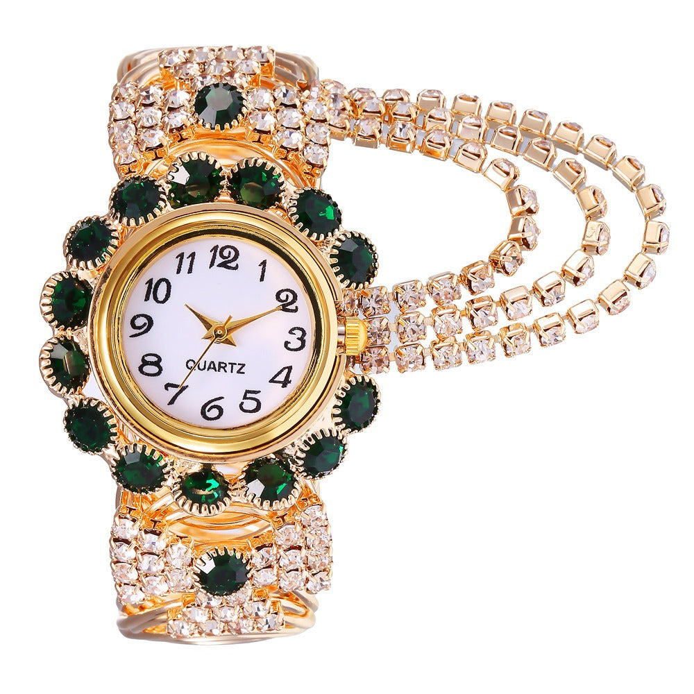 Ladies diamond laid statement watch