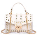 Chain & studded handbag