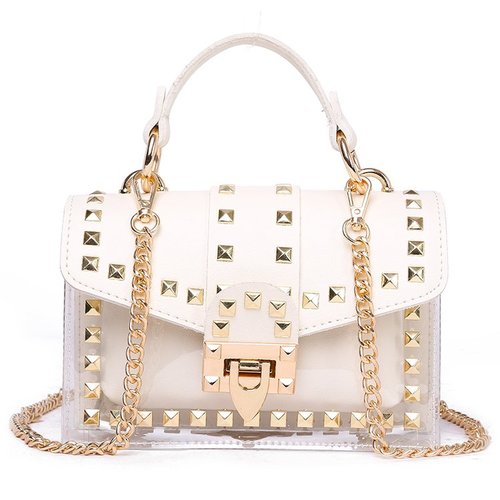 Chain & studded handbag