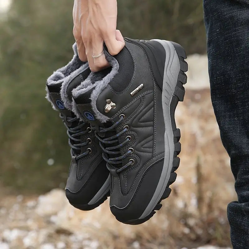 Mens winter plush boots