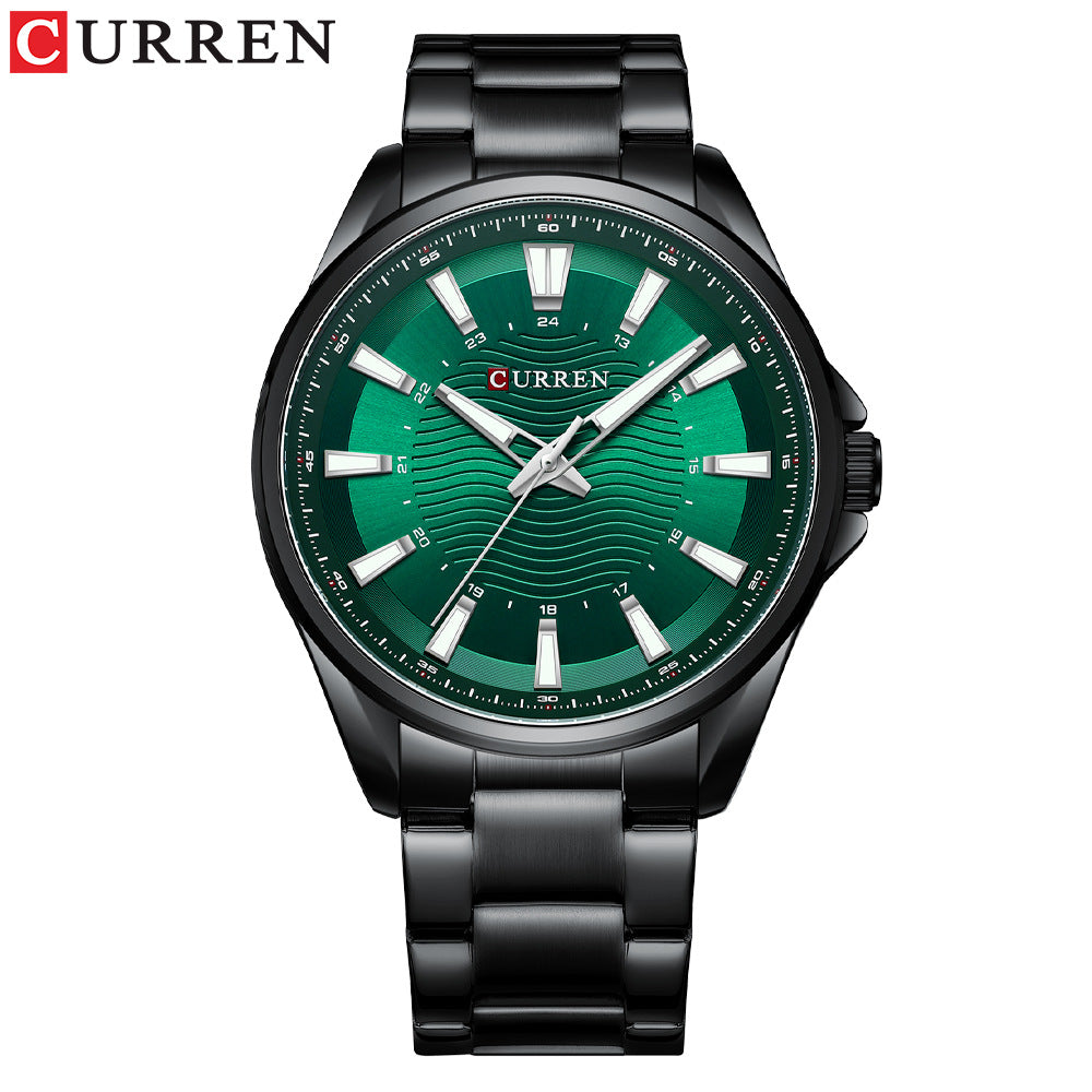 Men's steel band watch