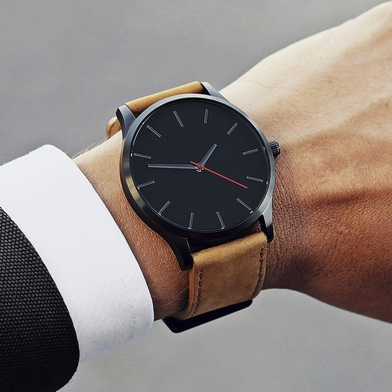 Men's Military Leather Watch