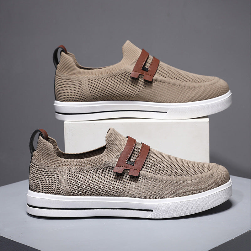 Soft elastic mesh mens shoes