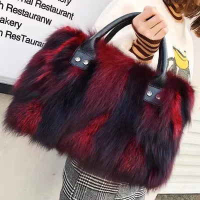 Leather and fur Multicolour Bag