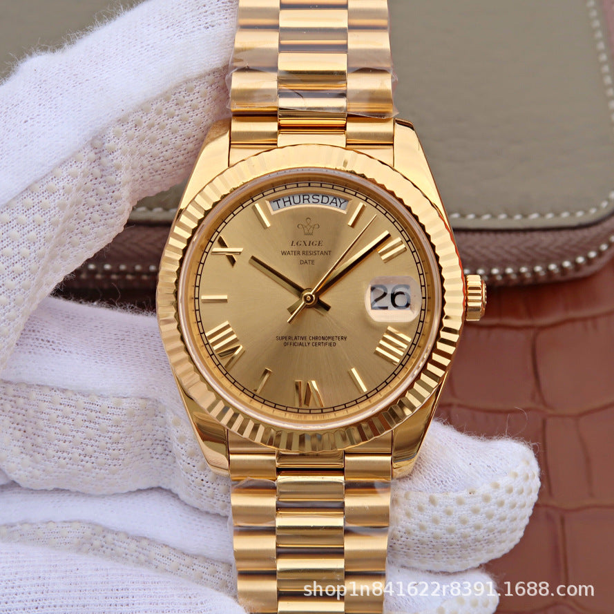 Classic Sunday Calendar Men's Watch