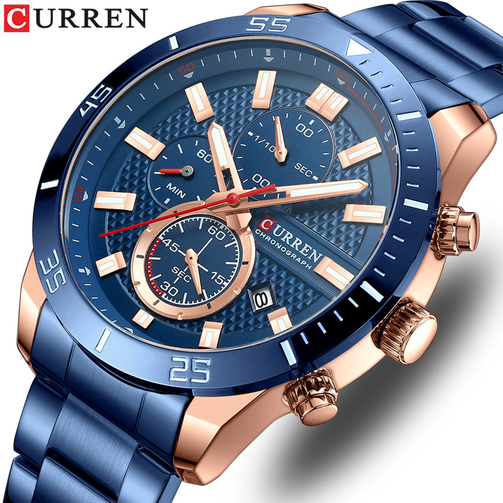 Men's luxury calendar watch