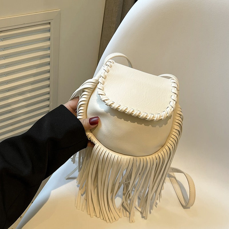 Stylish Tassel Shoulder Handbag