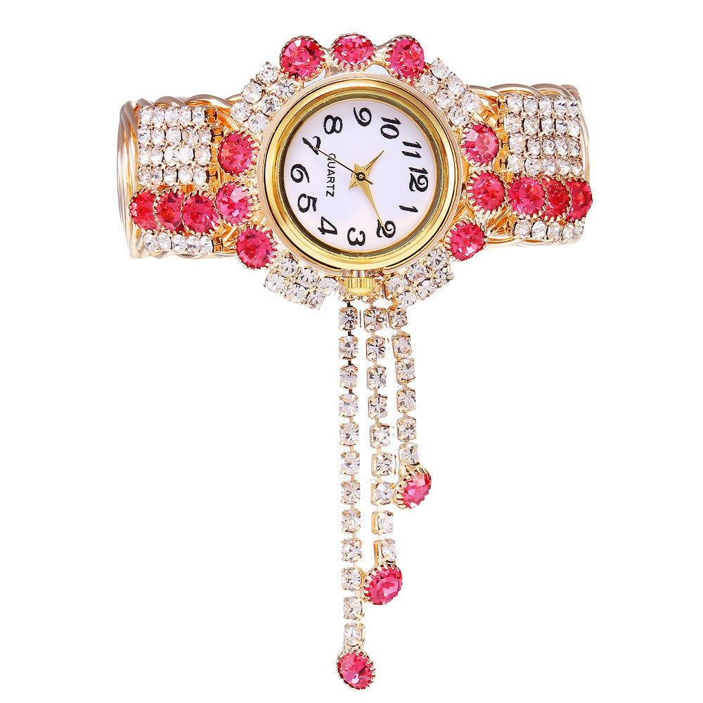 Ladies diamond alloy fashion watch