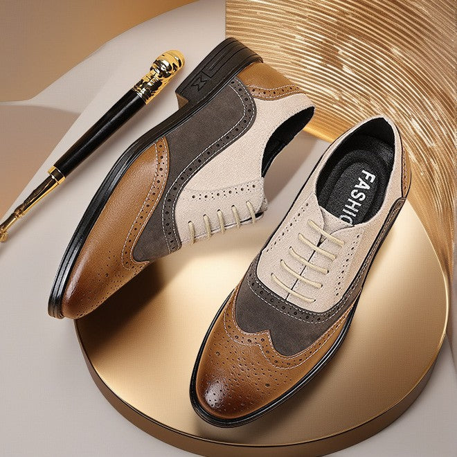 Mens colour-block shoes