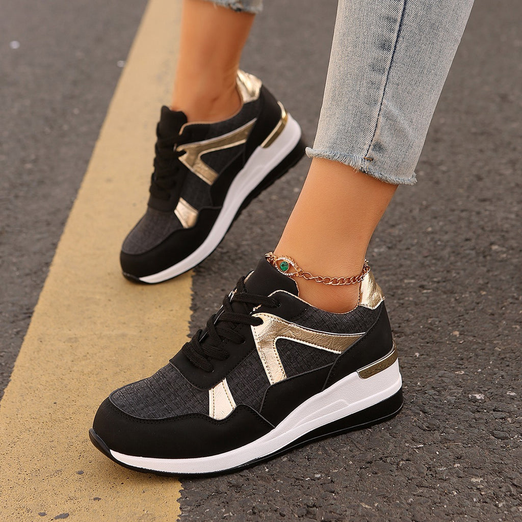 Round Toe Retro Sneakers