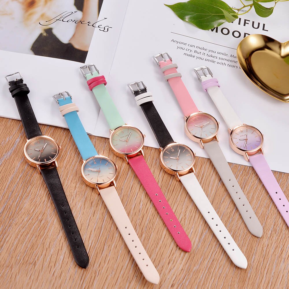 Brand Leather Quartz Watch