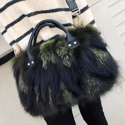 Leather and fur Multicolour Bag