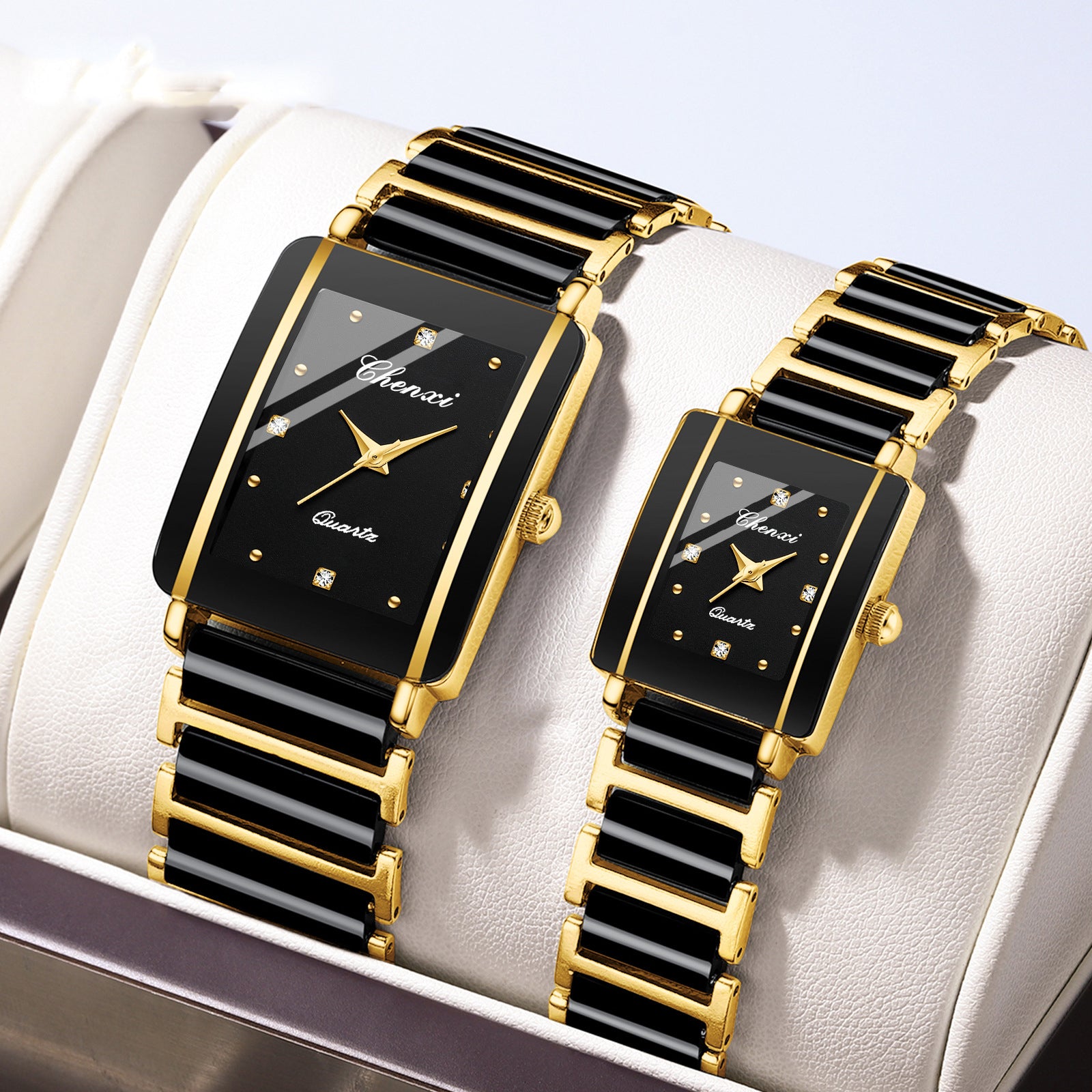 Square Couples Watch