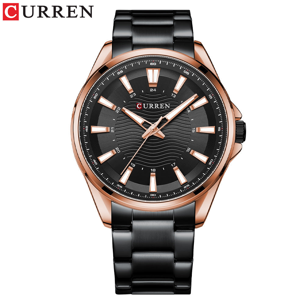 Men's steel band watch