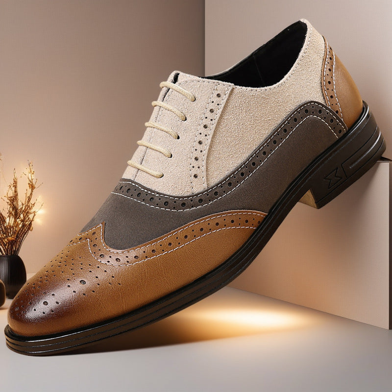 Mens colour-block shoes