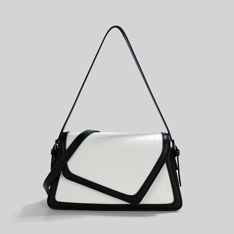 Luxury Contrast Color Handbag