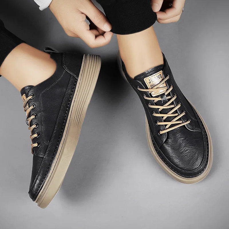 Mens casual leather shoes