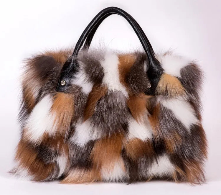 Leather and fur Multicolour Bag
