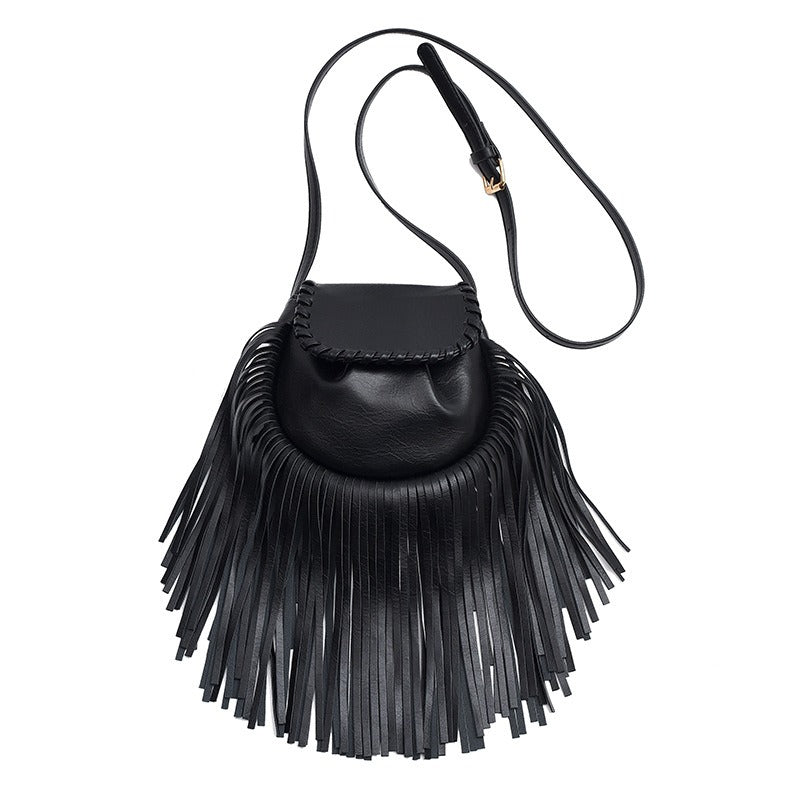 Stylish Tassel Shoulder Handbag