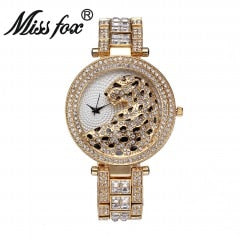 MISSFOX V227 Women's Leopard Quartz Watch