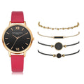 Exquisit 5pcs Quartz Wristwatch set
