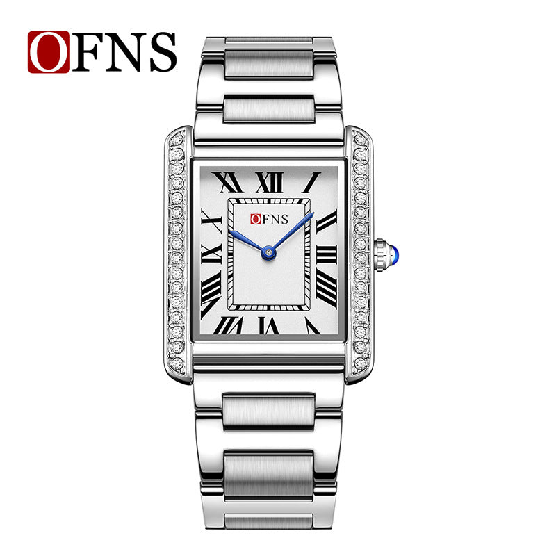 SANDA Square Roman Numerals Quartz Watch