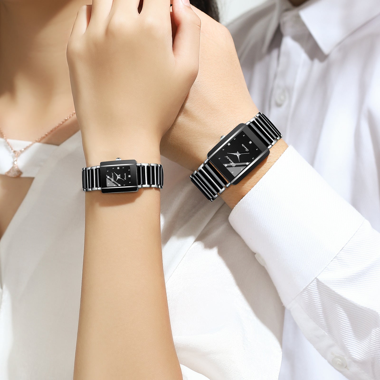 Square Couples Watch