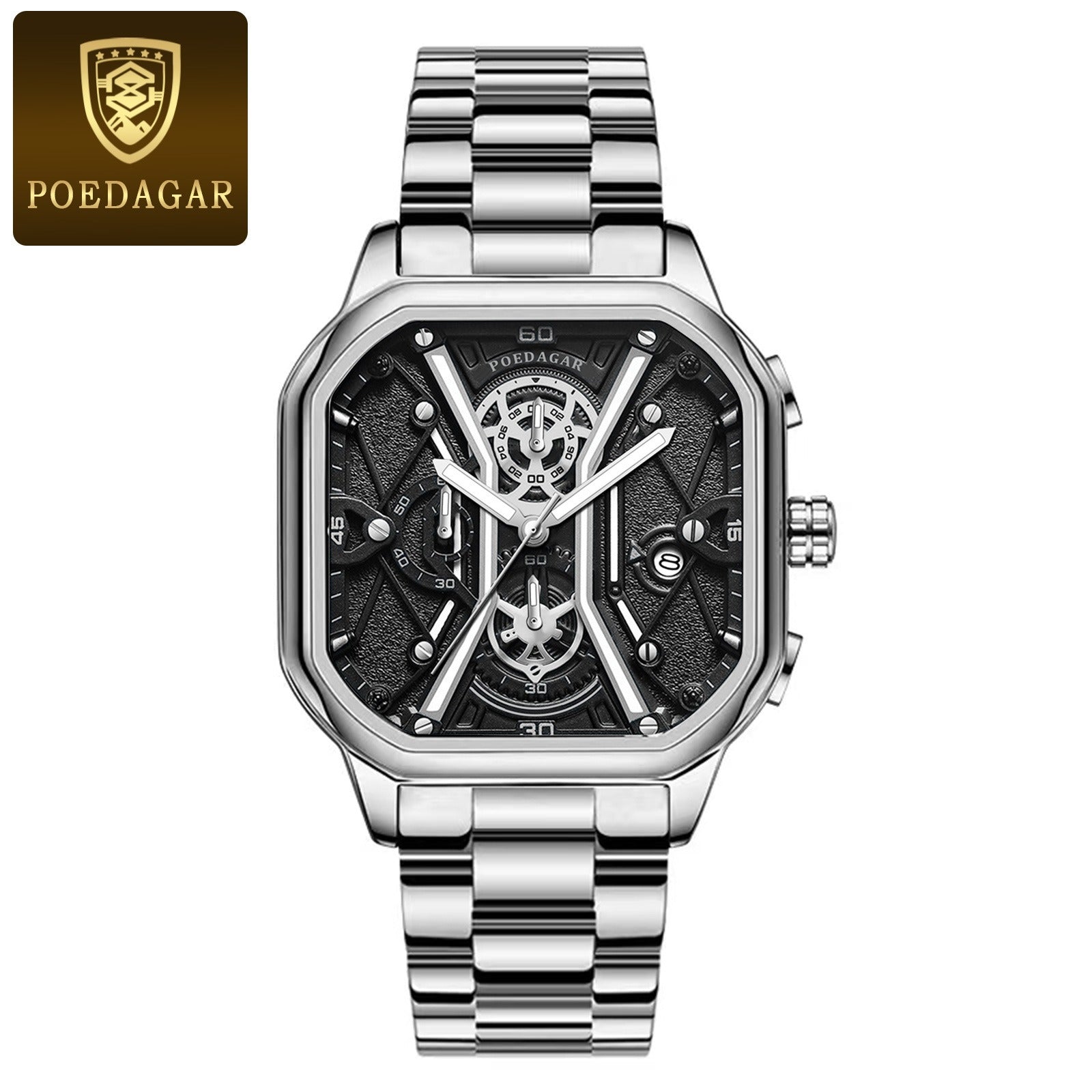 POEDAGAR Mens Luxury Wristwatch