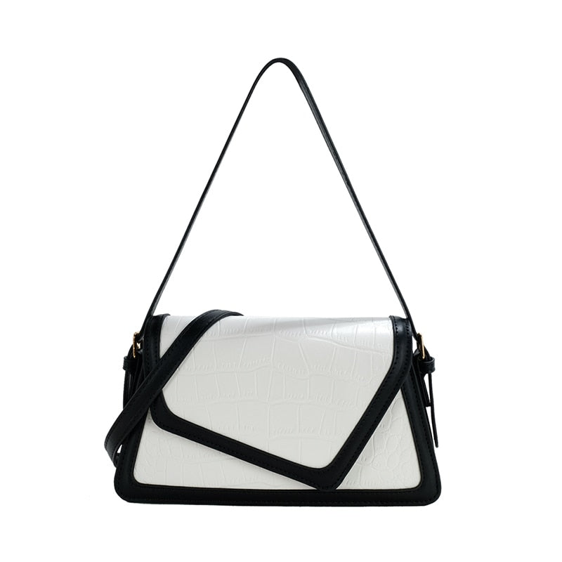 Luxury Contrast Color Handbag