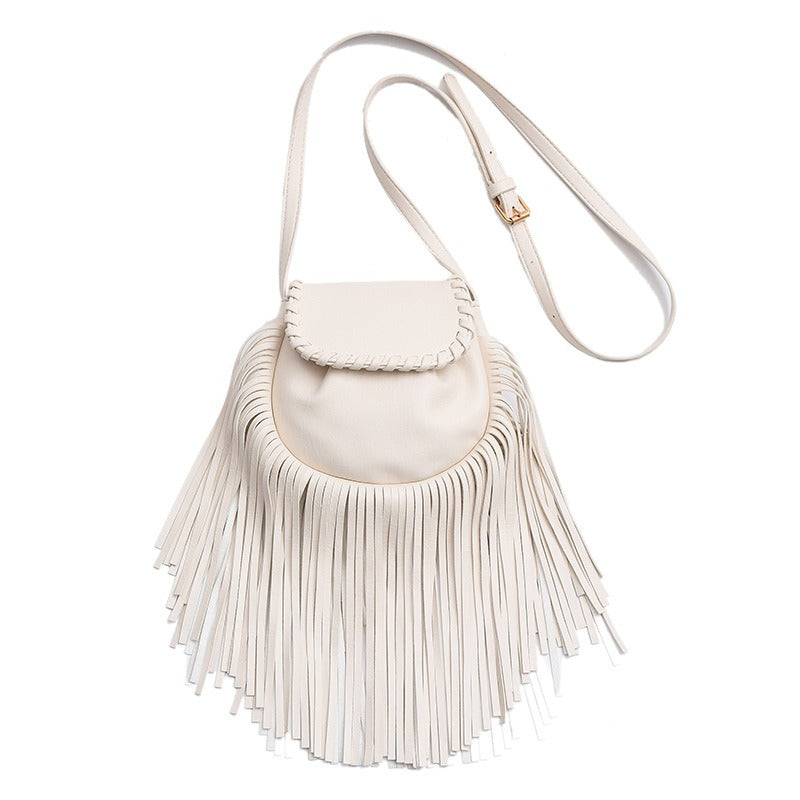 Stylish Tassel Shoulder Handbag