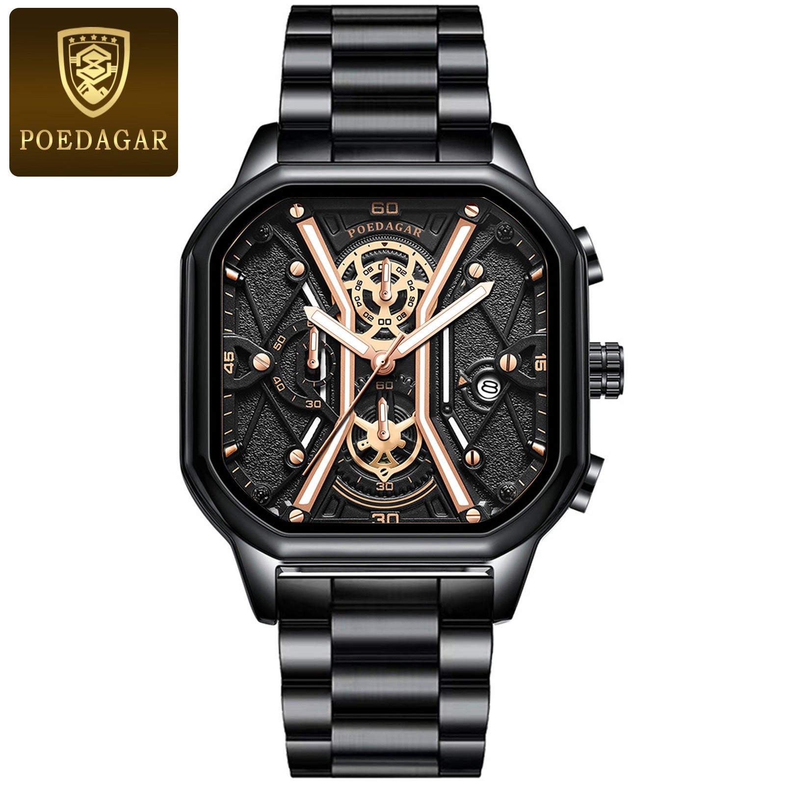 POEDAGAR Mens Luxury Wristwatch