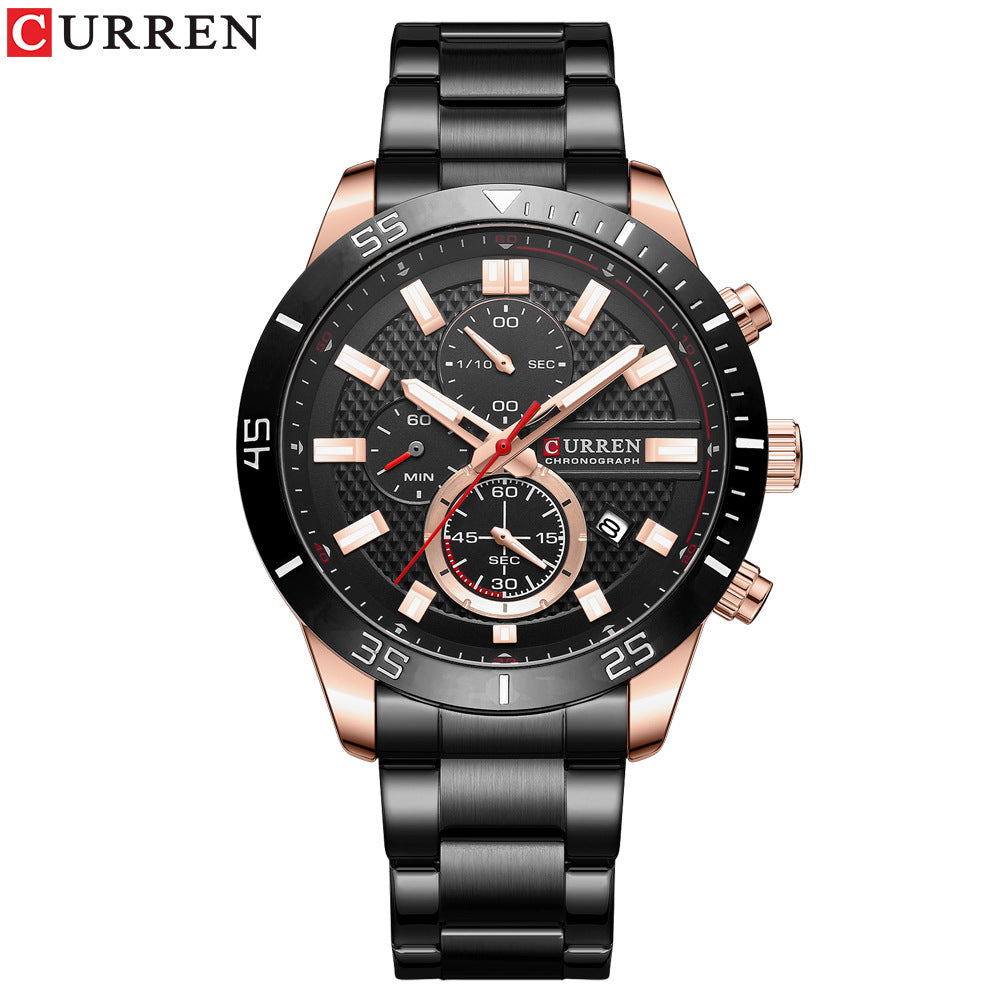 Men's luxury calendar watch